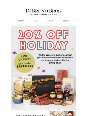 Di Bruno Bros. - 20% Off Holiday Ends Today!