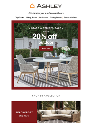 Ashley Furniture HomeStore - 20% Off Outdoor🌴 Your Staycation Starts Here