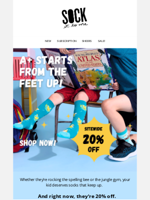 Sock It to Me - 🧦 Recess-Ready, Classroom-Cool – 20% Off Kids’ Socks