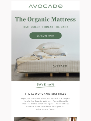 Avocado Green Mattress - Organic and budget-friendly? Yes, please!
