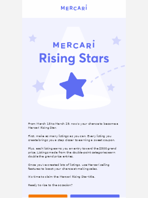 Mercari - Mercari Rising Stars: Play. List. Win. 🎉