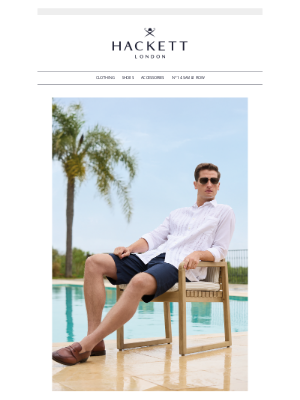 Hackett London - The Shorts & Shoes you’ll need