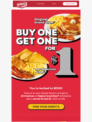 Denny's - We Have $1 Slams!