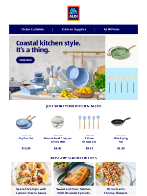 ALDI - Bring coastal style to your kitchen. 🌊