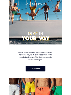 Dive in, your way