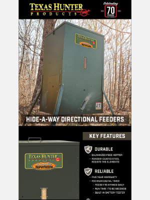 Texas Hunter Products - Hunting Season is Upon Us!