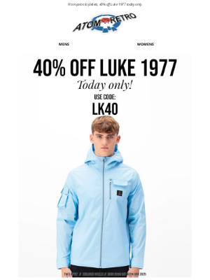 Atom Retro - 40% Off Luke 1977 – Today Only