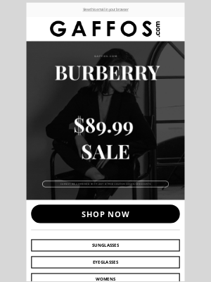 Gaffos - 😻 Burberry Cat-Eye Sunglasses – Only $89.99! Steal This Deal! 🕶️✨