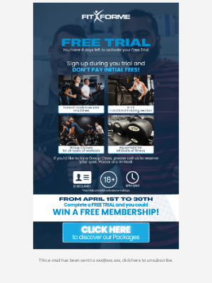 Gym Fit Forme (Canada) - You can still activate your FREE TRIAL!