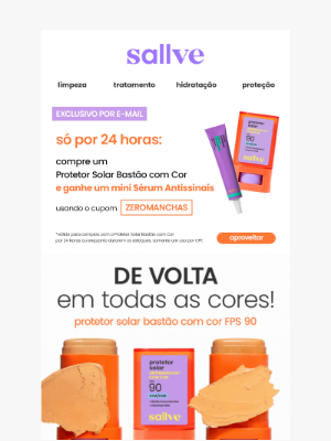 Sallve (Brazil) - ELE VOLTOU 🏆 Compre e ganhe mini antissinais!