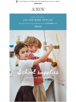 J.Crew - Your back-to-school shopping list ✏️📓🍎