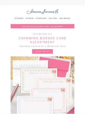 American Stationery - [NEW] 🏡 Cottagecore-inspired Charming Border Assortment