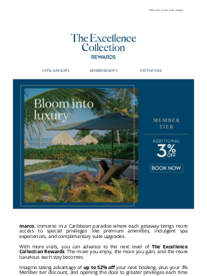 Excellence Resorts - A next-level tropical escape, marco