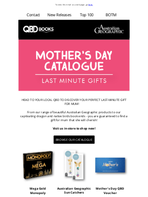 QBD The Bookshop (Australia) - QBD Books: Mother's Day Last Minute Gift Ideas