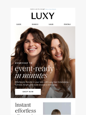 Luxy Hair - Everyday to event-ready ✨