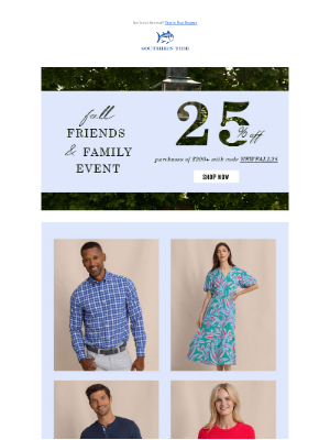 Southern Tide - 25% off $200 + Your Go-To Styles