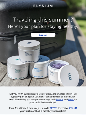 Elysium Health - It's summer travel season: Don't forget to pack these essentials!