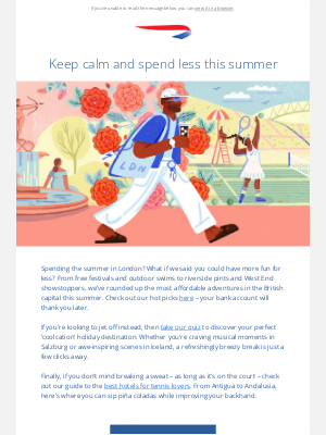 British Airways (United Kingdom) - High Life: London on a budget this summer