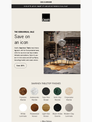 Design Within Reach - Save 20% on the Saarinen Table