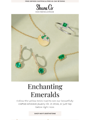Shane Co. - May's birthstone? We're green with envy
