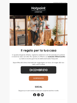 Hotpoint (Italy) - Solo per te:10% di sconto