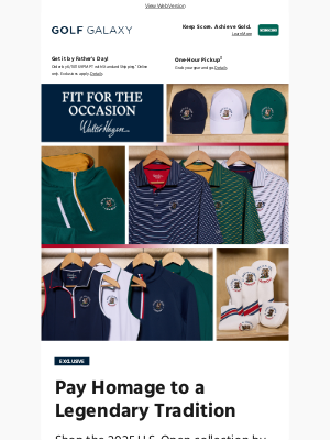 Golf Galaxy - It's Here! 2025 U.S. Open Collection 🏆
