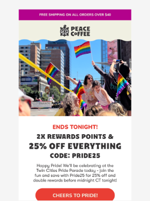 Peace Coffee - ❤️🧡💛💚💙💜Happy Pride!
