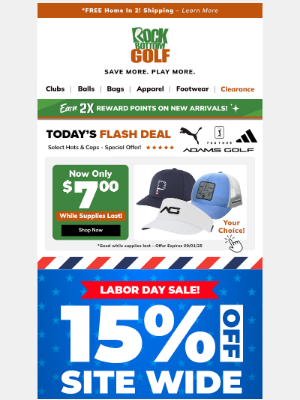 Rock Bottom Golf - FRESH DEALS & PRICE DROPS 🎉💥 15% OFF SITE WIDE!