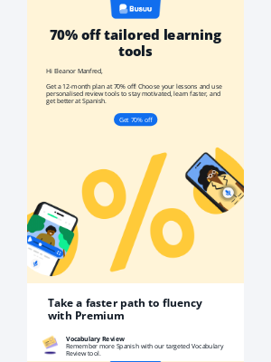 busuu - 70% off Busuu Premium 💥