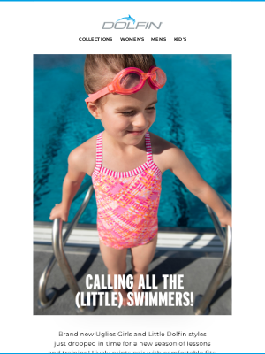 Dolfin Swimwear - New Arrivals: Uglies Girls & Little Dolfin