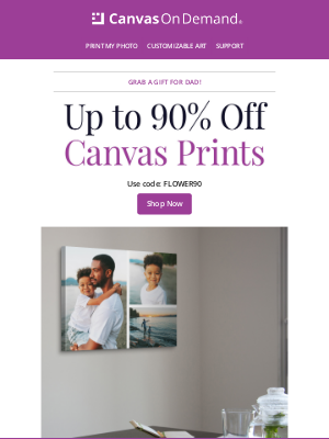 Canvas On Demand - Up to 90% off Canvas Prints - Stock Up Now!