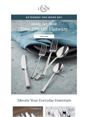 Oneida - Sale Extended 🍴 Only 24 Hours Left!