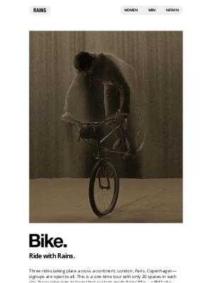 Rains - Introducing Bike.