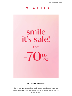 Lola Liza (Belgium) - Smile, it's sale!  Nu tot -70% 🥳