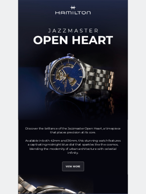 Hamilton Watch - New Jazzmaster Open Heart