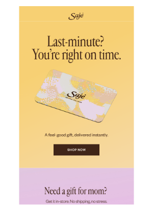 Saje Natural Wellness - The easiest last-minute gift