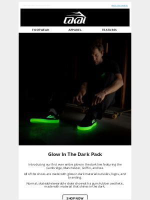 Lakai Footwear - Glow in the Dark Pack