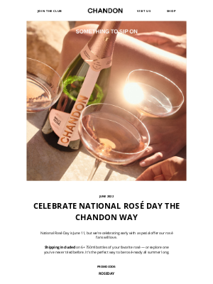 Chandon California - Raise a Glass to National Rosé Day