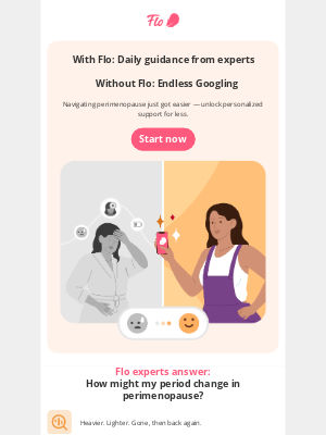 Flo Health Inc. - Here’s what your period could look like during perimenopause
