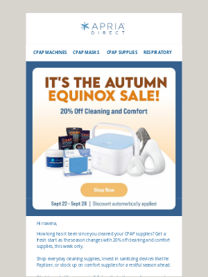 Apria Healthcare - Time For Fall Cleaning? 🫧