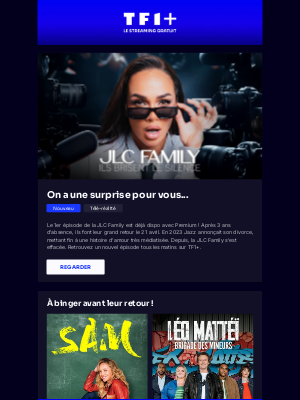 TF1 Replay (France) - La JLC Family revient, seulement sur TF1+ !