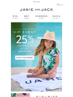 Janie and Jack - The perfect toucan print for her + 25% off