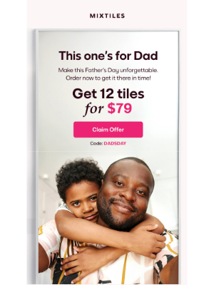 Mixtiles - 12 tiles for $79–Just in Time for Dad