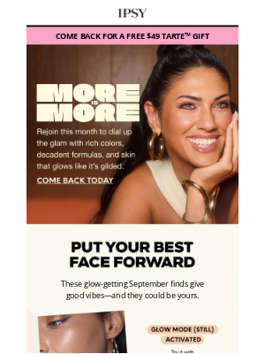 ipsy - More glow, more glam, more TARTE™ 💄