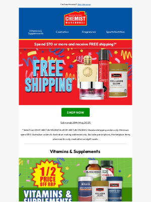 Chemist Warehouse Australia - Final days of our massive mayhem sale ⏰