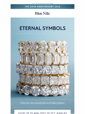 Blue Nile - Eternal Symbols. Annual Sale.