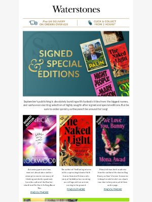 Waterstones (United Kingdom) - Signed & Special Editions