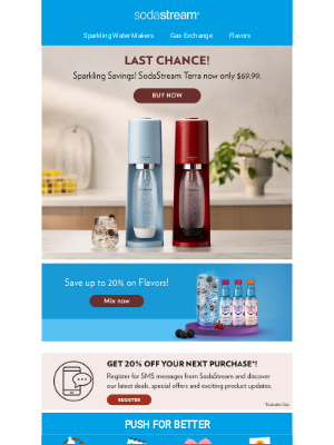 SodaStream - Hey kari, Our Offer is valid until Midnight 🌛