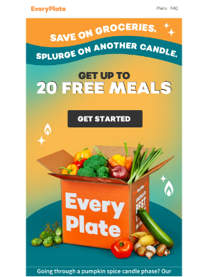 EveryPlate - 20 free meals without the grocery trip 🤩