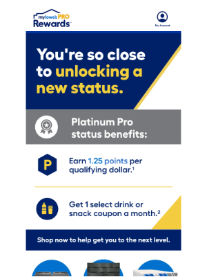 Lowe's - Don’t wait! Unlock your next Pro status today.